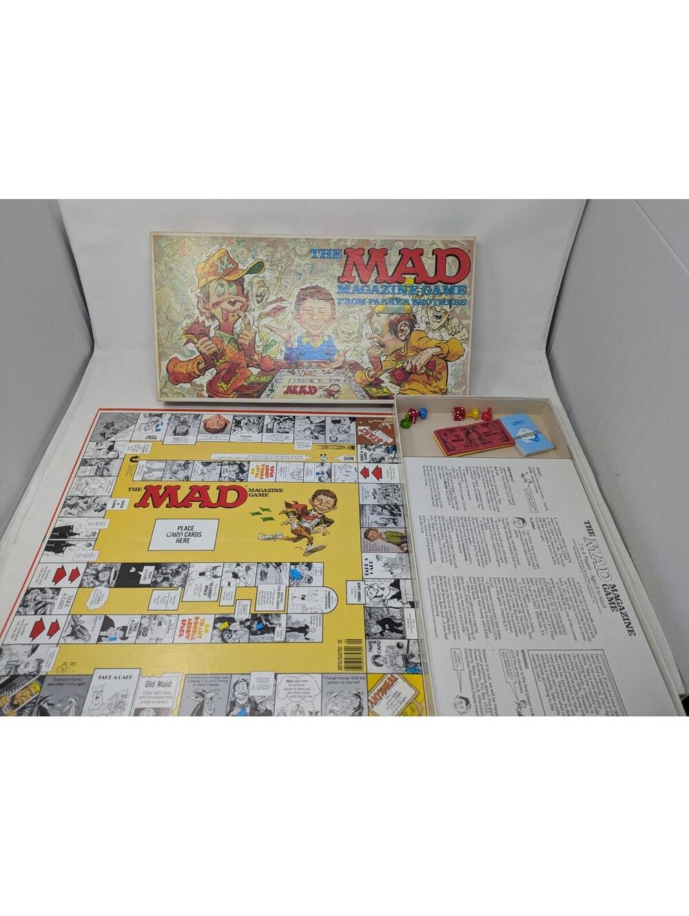 Vintage The Mad Magazine Game From Parker Brothers Board Game Complete 1979